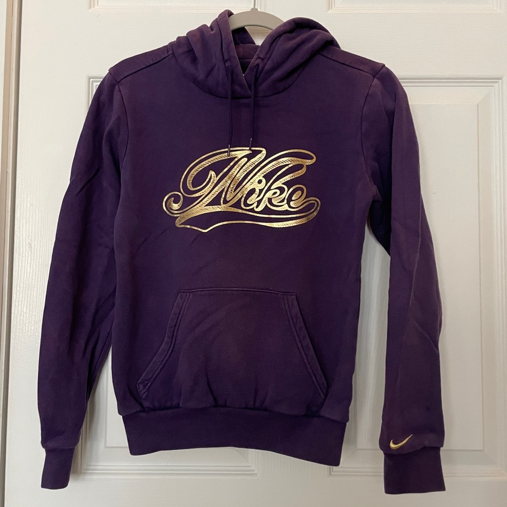 Purple and Gold Nike Hoodie